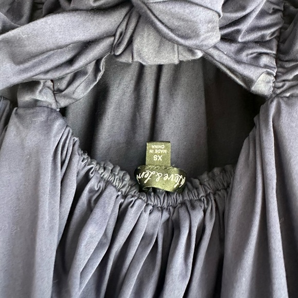 For Love & Lemons Clementine Mini Dress Navy Blue Size XS - Picture 3 of 6